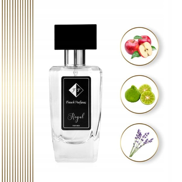 Francuskie Perfumy Royal Male Nr 210 - 55ml | Woody Perfumed Water Brand Francuskie Perfumy