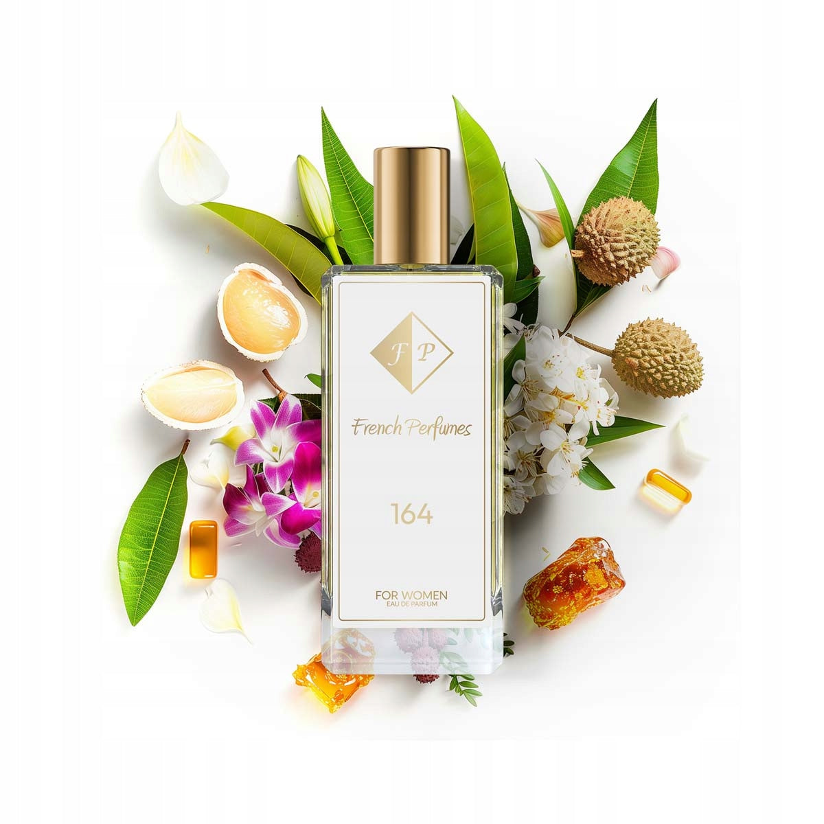 Francuskie Perfumy Women's No. 164 - 104ml Floral Perfumed Water