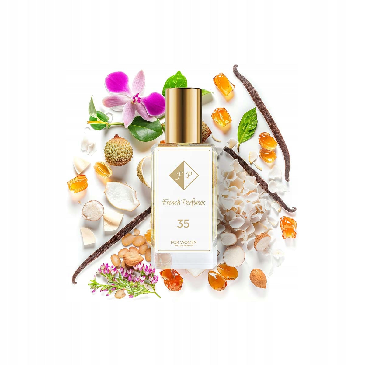 Francuskie Perfumy Women's No. 35 - 33ml Oriental Perfumed Water