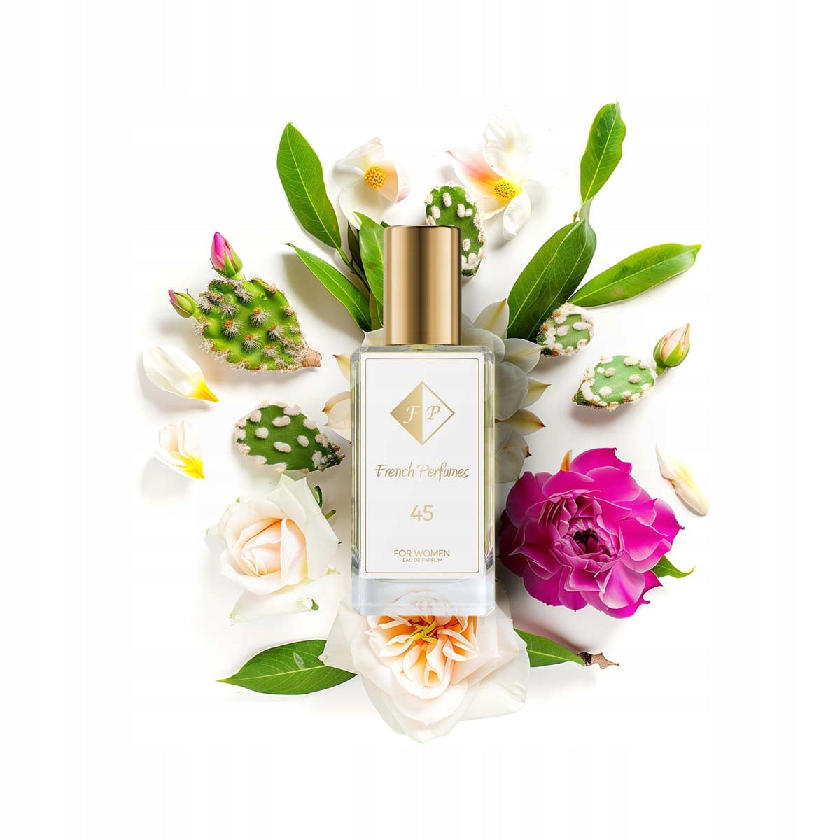 Francuskie Perfumy Women's No. 45 - 33ml Floral Perfumed Water For Her