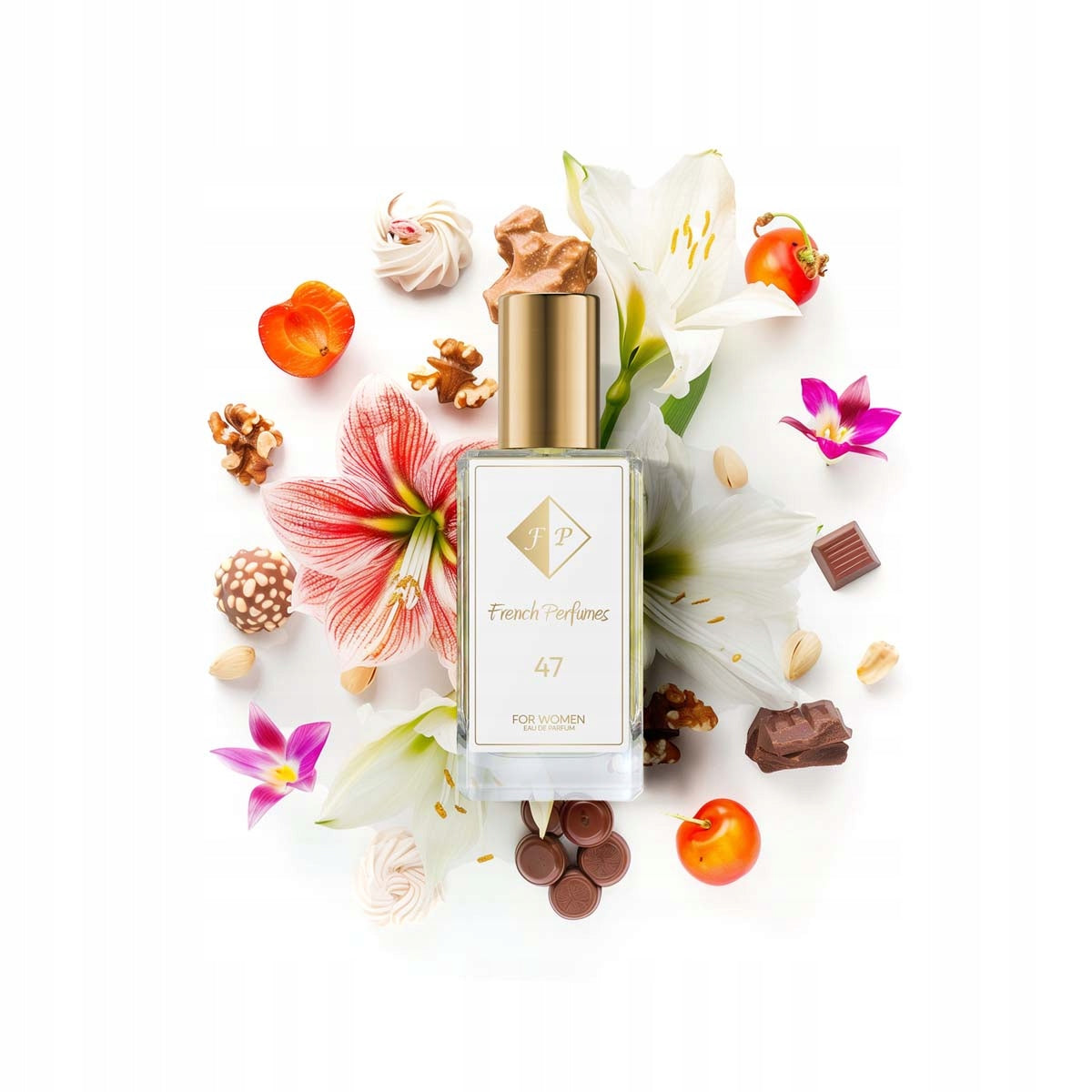 Francuskie Perfumy Women's No. 47 - 33ml Floral Perfumed Water