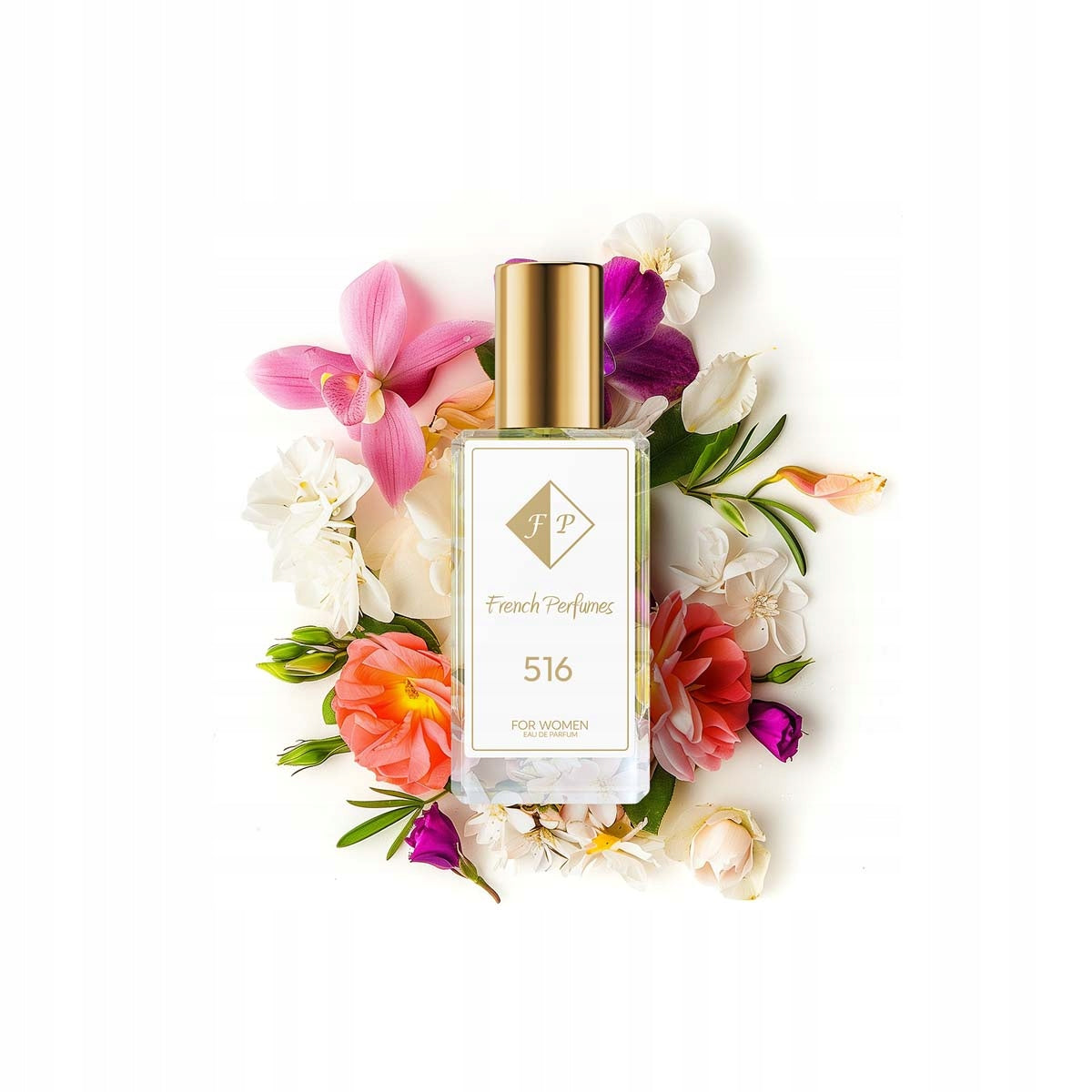 Francuskie Perfumy Women's No. 516 - 33ml Floral Perfumed Water For Her