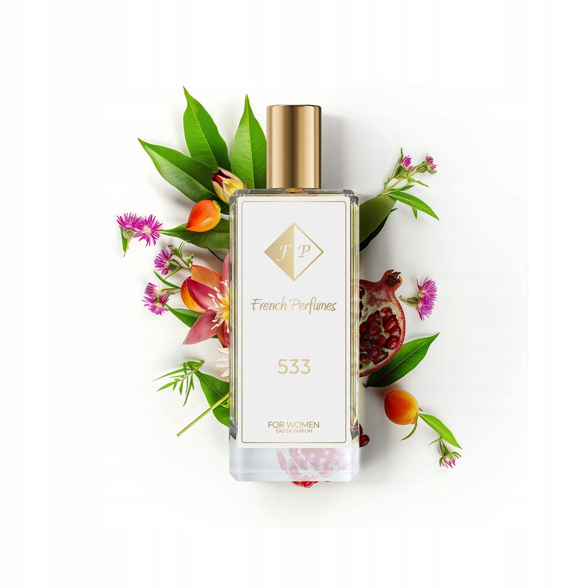 Francuskie Perfumy Women's No. 533 - 104ml Floral Perfumed Water