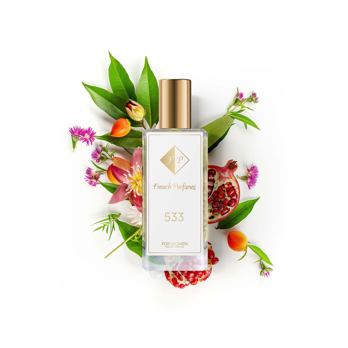 Francuskie Perfumy Women's No. 533 - 60ml Floral Perfumed Water