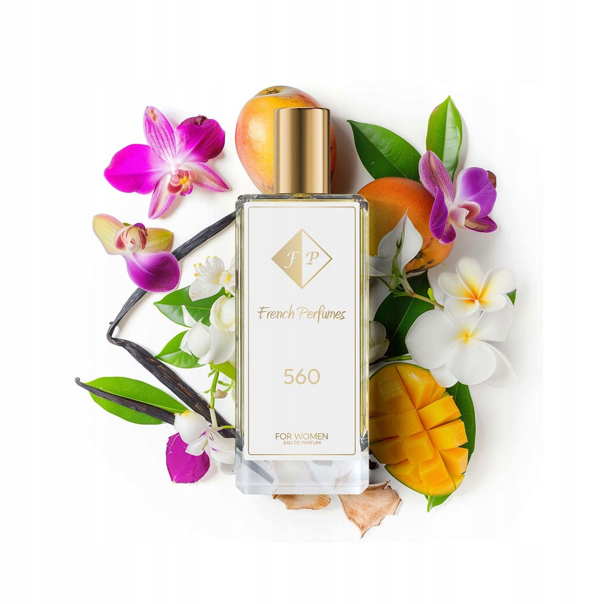 Francuskie Perfumy Women's No. 560 - 104ml | Vanilla Musk | Permanent Fragrance