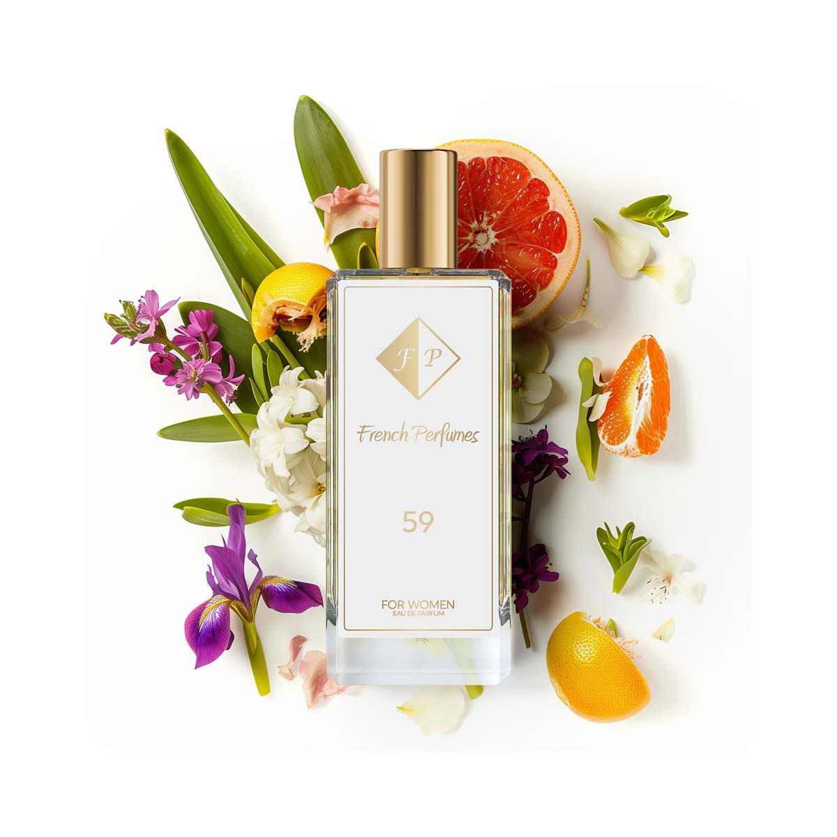 Francuskie Perfumy Women's No. 59 - 104ml Floral Perfumed Water