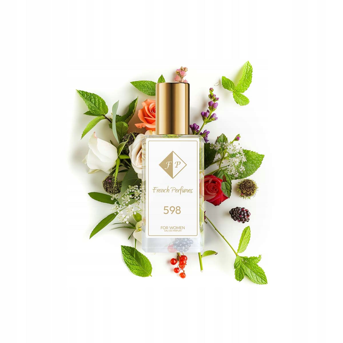 Francuskie Perfumy Women's No. 598 - 33ml | Mimosa Mint| White Musk