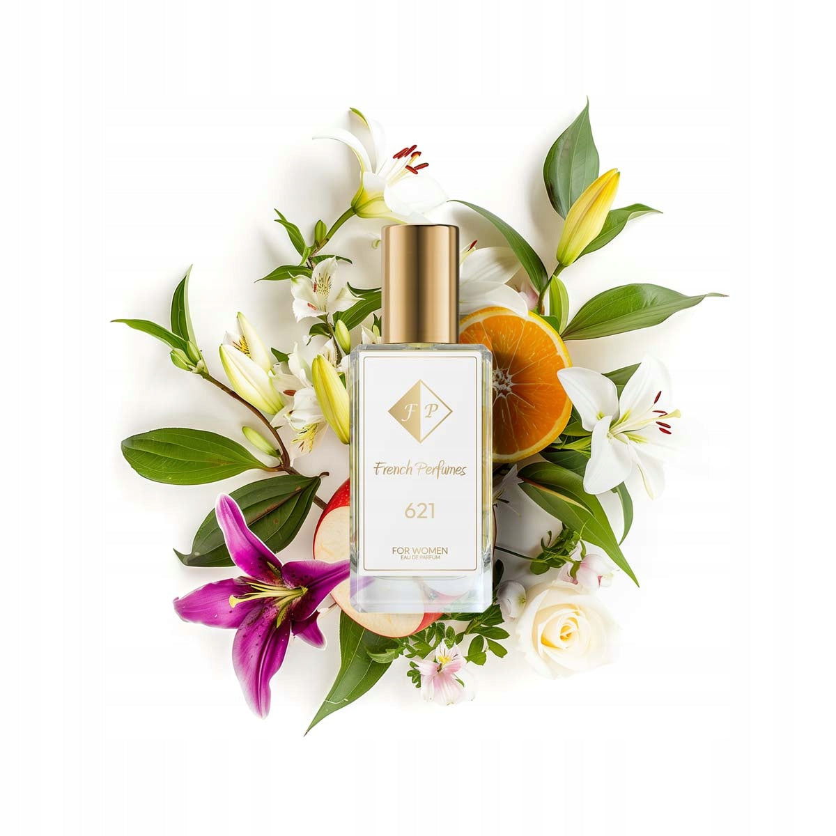 Francuskie Perfumy Women's No. 621 - 33ml Floral Perfumed Water