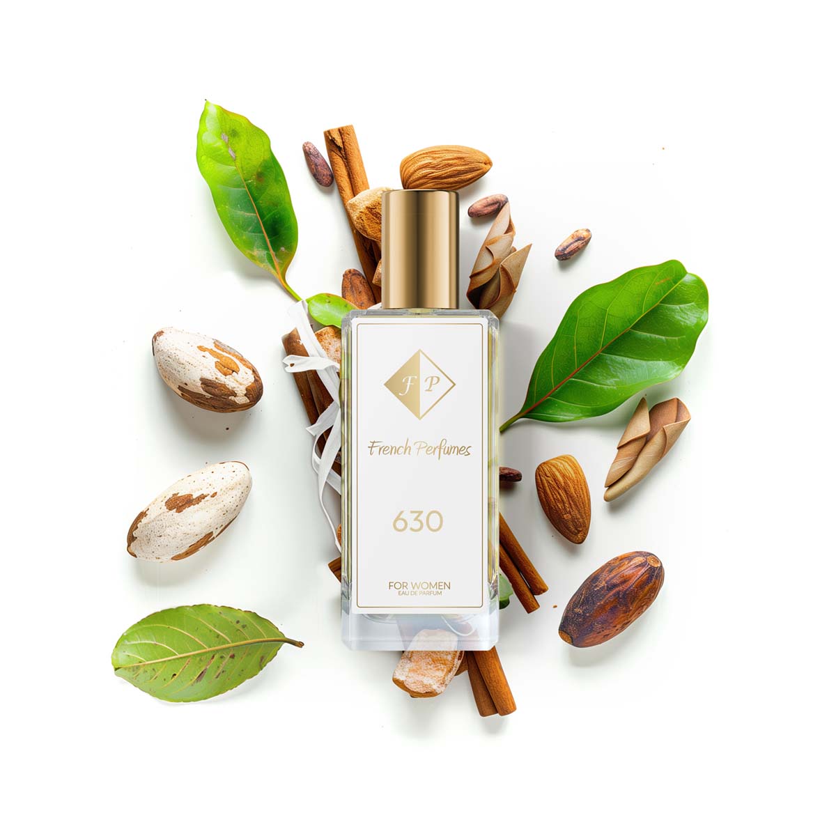 Francuskie Perfumy Women's No. 630 - 60ml | Almond Perfumed Water