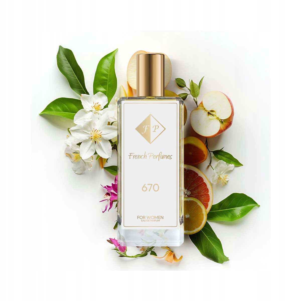 Francuskie Perfumy Women's No. 670 - 104ml | Jasmine Musk | Permanent Fragrance