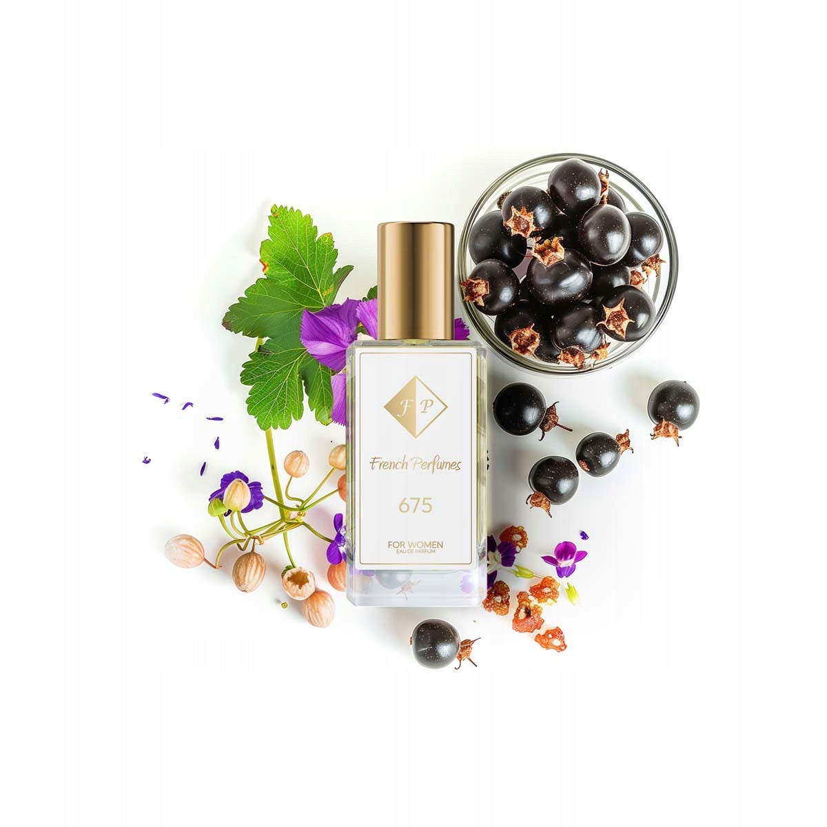 Francuskie Perfumy Women's No. 675 - 33ml | Peony Violet | Lasting Fragrance