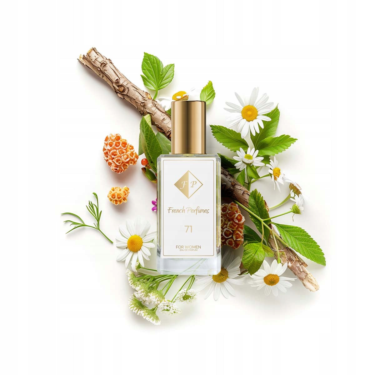 Francuskie Perfumy Women's No. 71 - 33ml Floral Perfumed Water