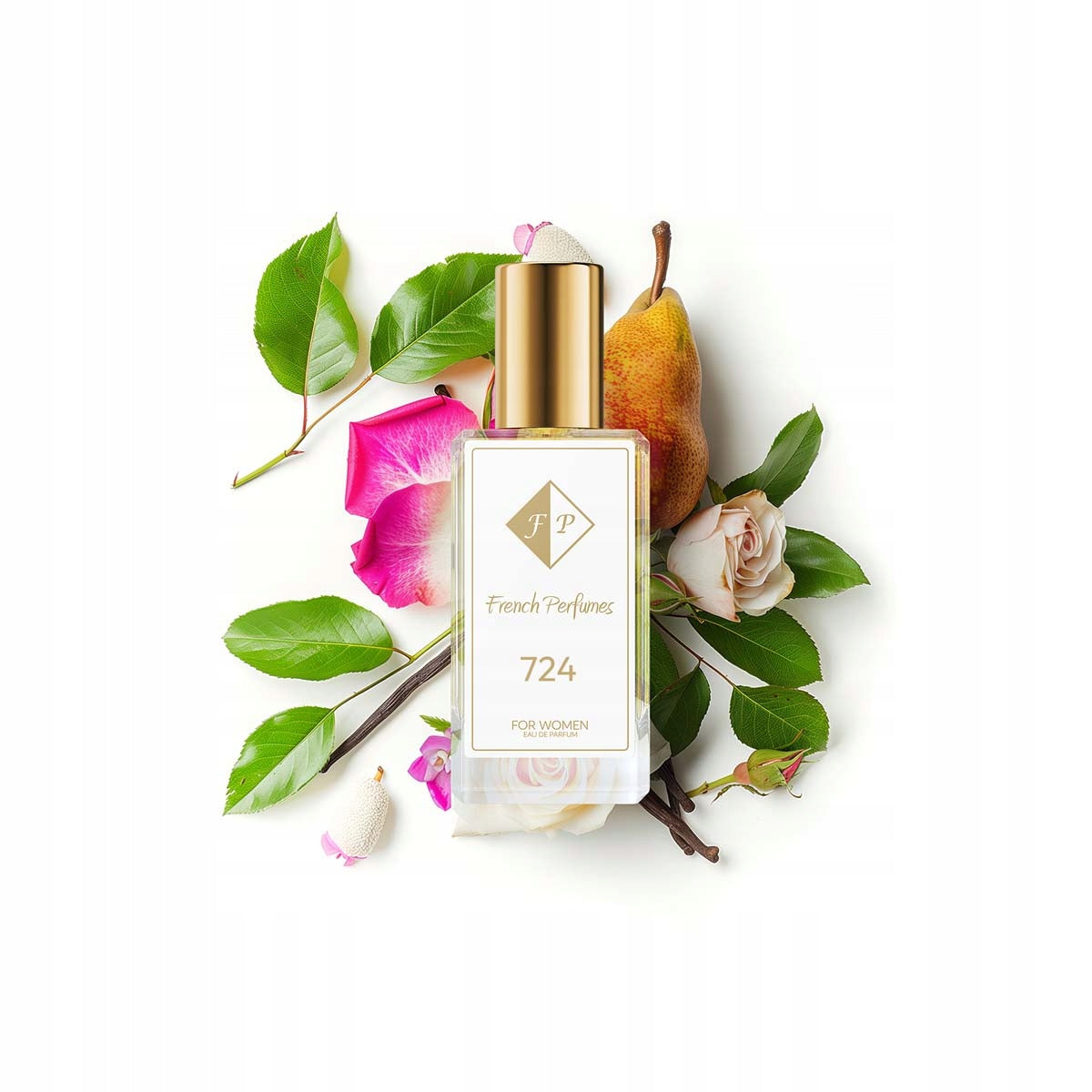 Francuskie Perfumy Women's No. 724 - 33ml |Pink Rose| Permanent Fragrance
