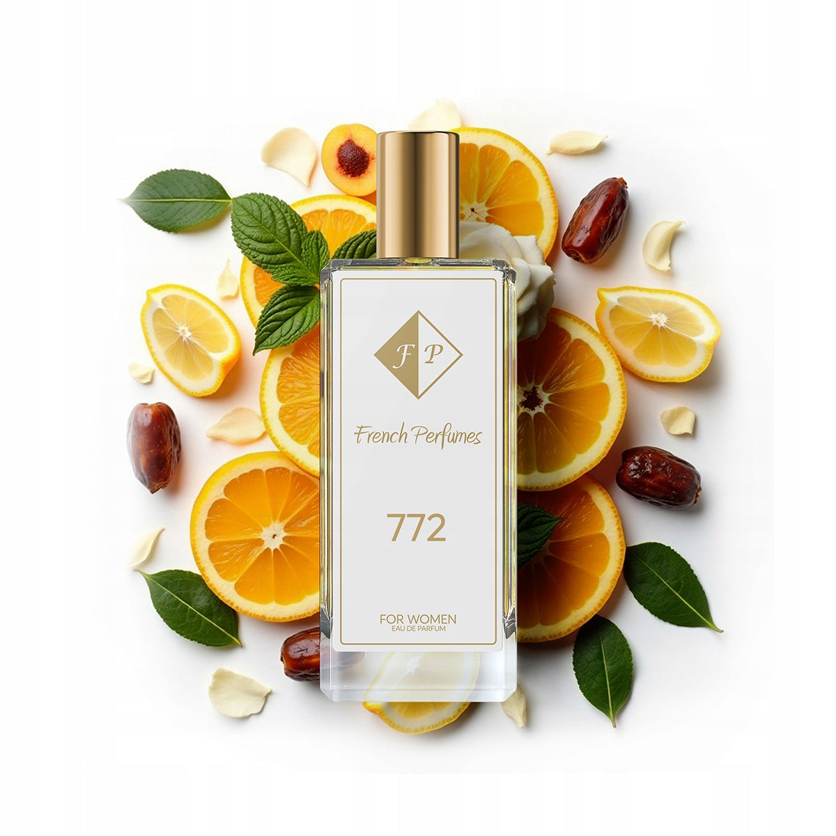 Francuskie Perfumy Women's No. 772 - 104ml | Mint Basil | Lasting Fragrance