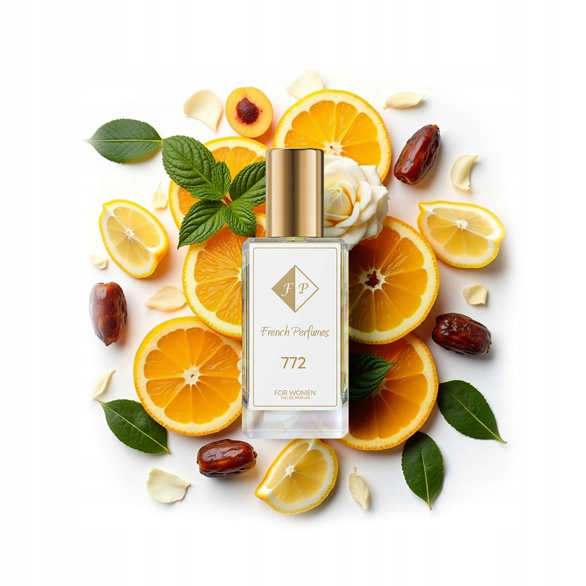 Francuskie Perfumy Women's No. 772 - 33ml | Mint Basil | Lasting Fragrance