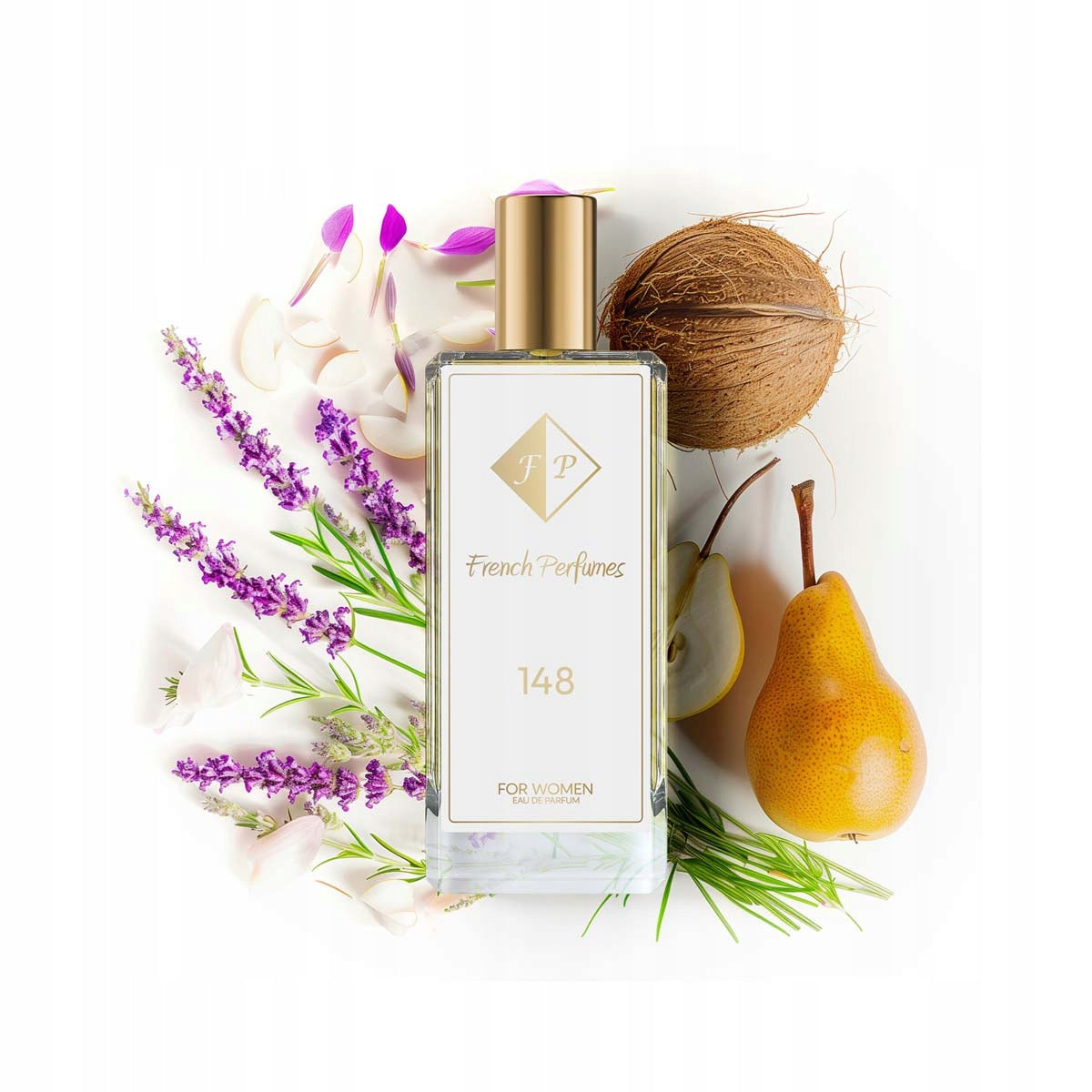 Francuskie Perfumy Women's Nr 148 - 104ml Floral Perfumed Water