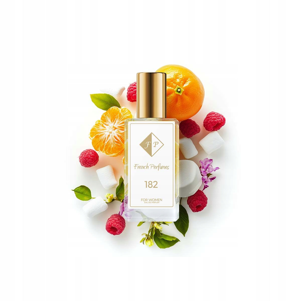 Francuskie Perfumy Women's Nr 182 - 33ml Floral Perfumed Water