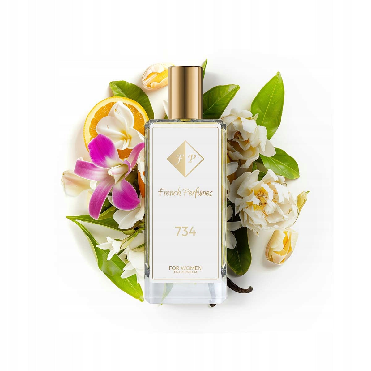 Francuskie Perfumy Women's Nr 734 - 104ml |Flower Durable Perfumed Water
