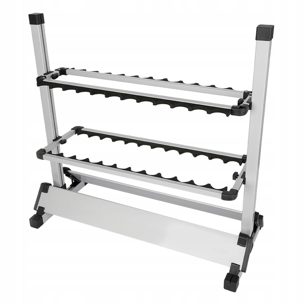 Freestanding 24 Slots Aluminum Fishing Rod Display Rack