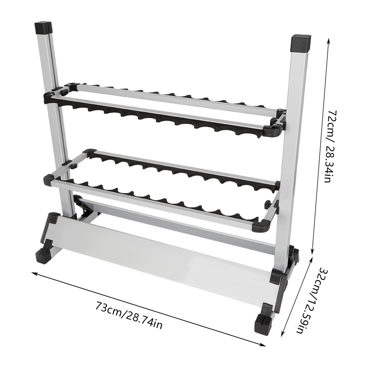 Freestanding Fishing Rod Rack, 24-Rod Fishing Pole Display Stand Packaging status original