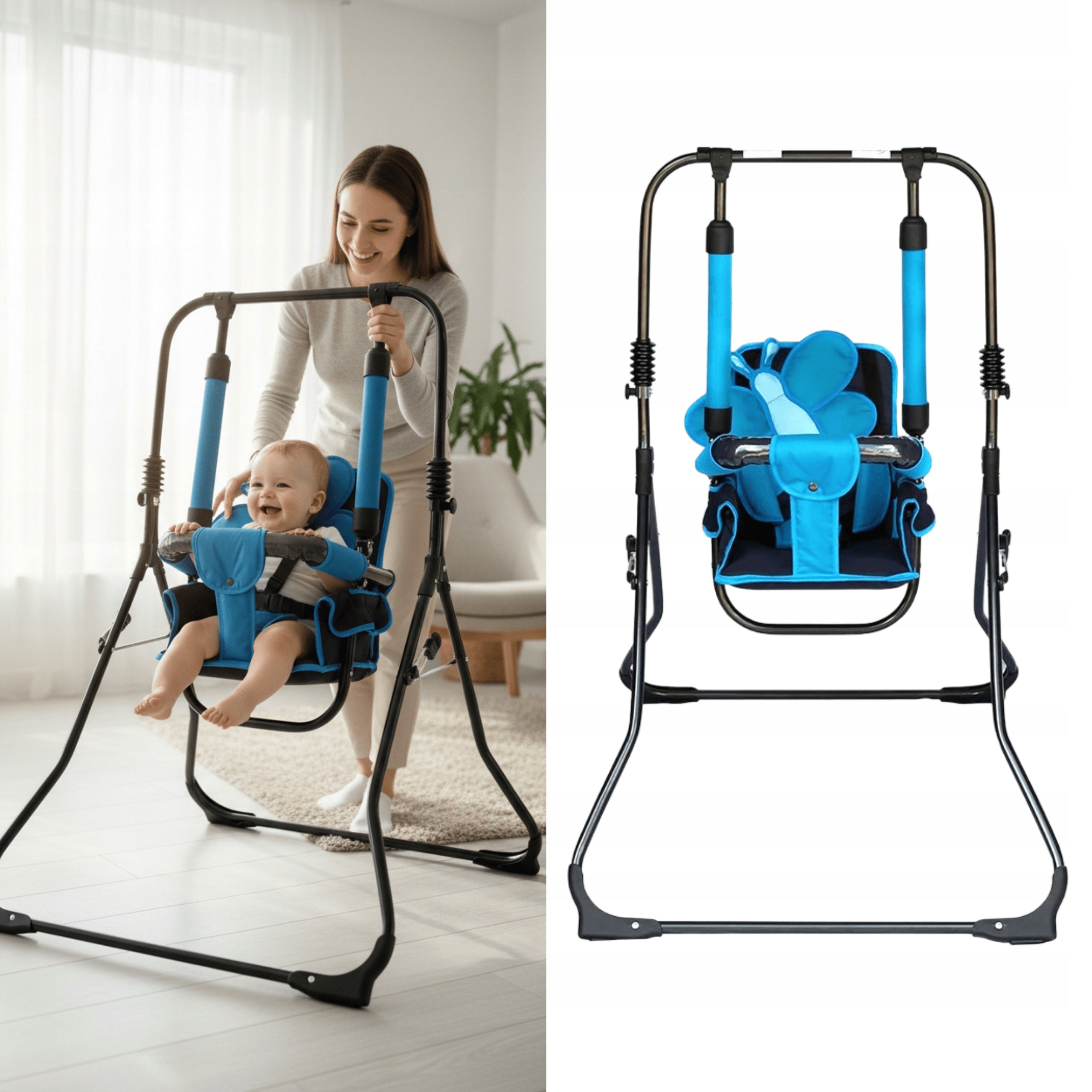 Freestanding Folding Swing Gift for Kids Stable Large 3in1