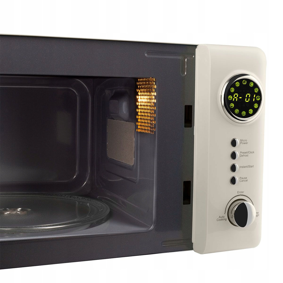 Freestanding Microwave Oven RETRO 700W CREAM Vintage Cuisine Manufacturer code VCMWOG24CR