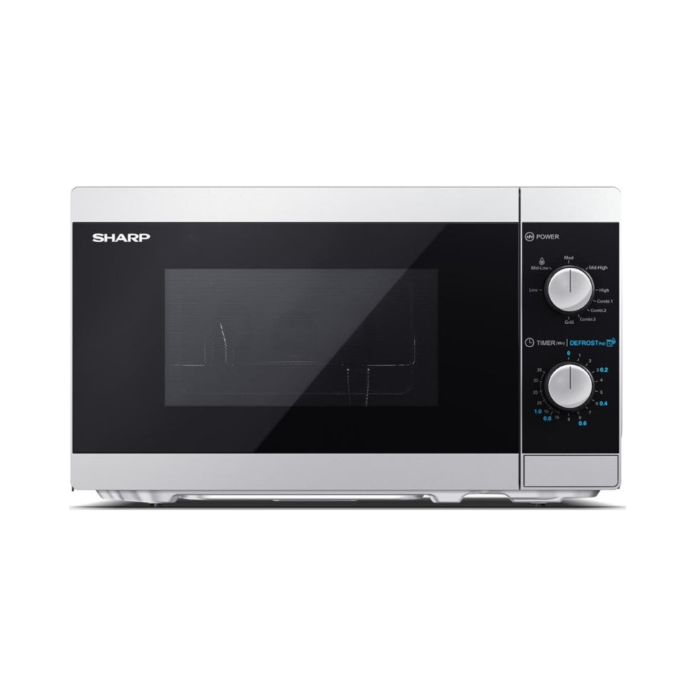 Freestanding Microwave Oven Sharp 800W Grill 1000W 20L