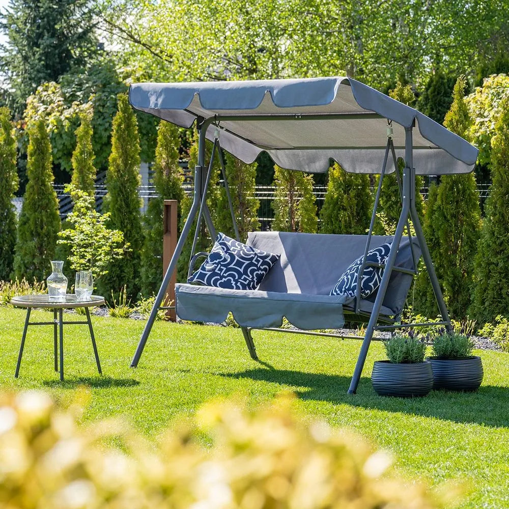 Freestanding garden swing 3 person Mirpol 110 x 160cm Product weight with unit packaging 29 kg
