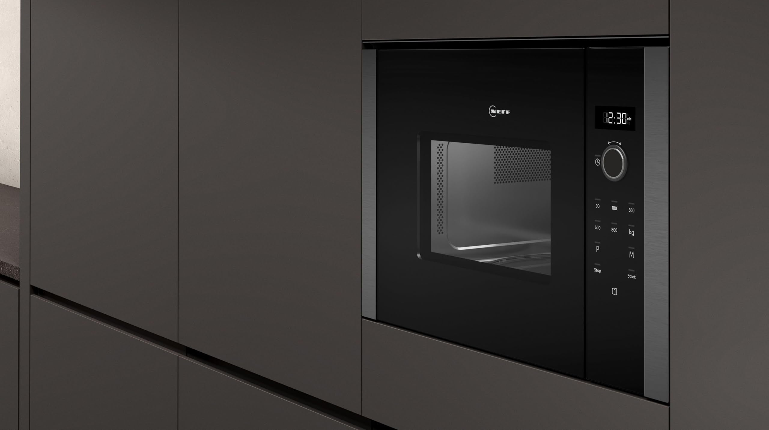 Freestanding microwave oven Neff HLAWD23G0 Manufacturer code HLAWD23G0