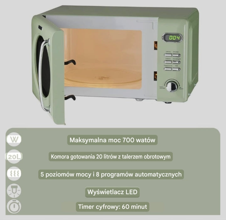 Freestanding microwave oven WOLKENSTEIN WMW720 SG Packaging status original