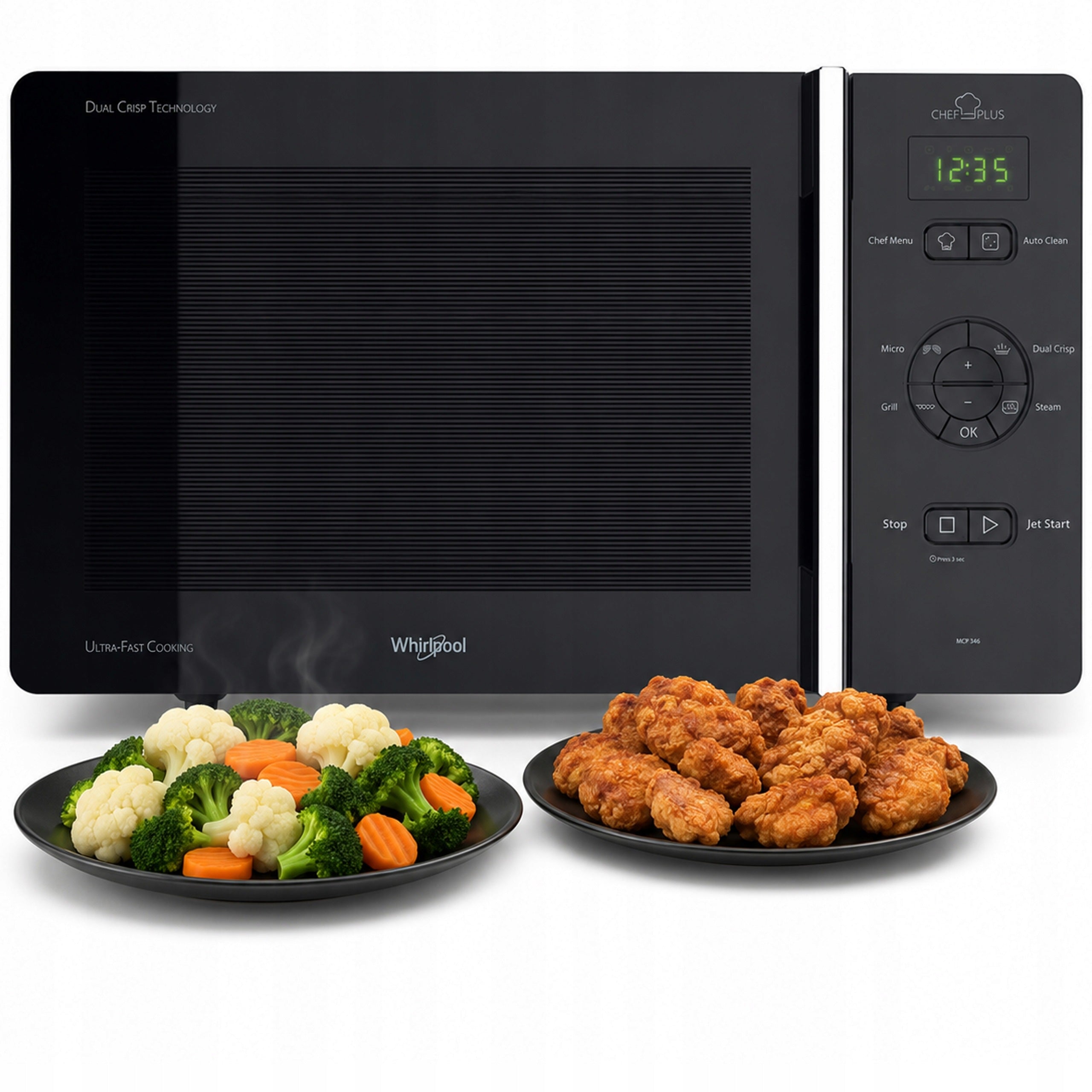 Freestanding microwave oven Whirlpool MCP 346 SL steaming