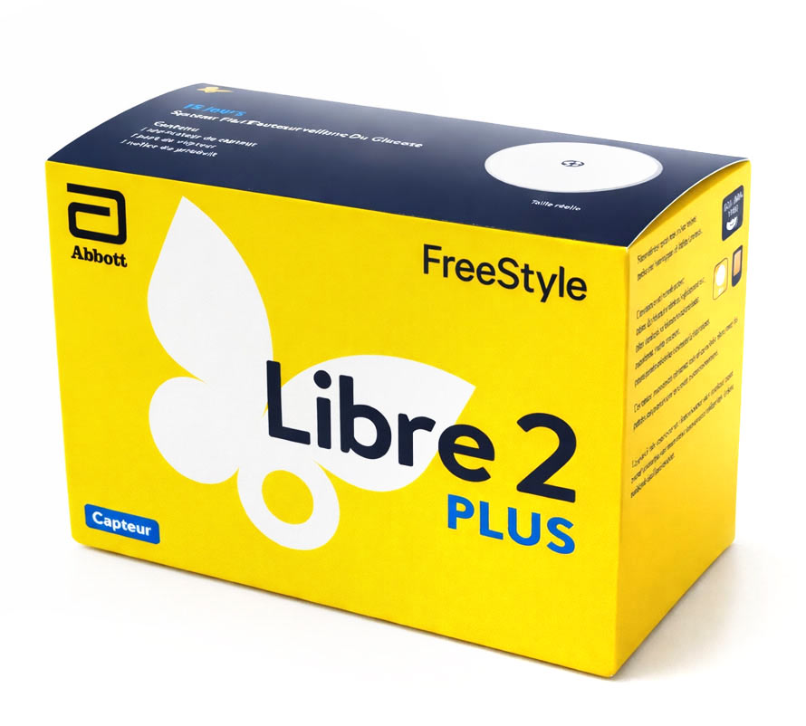 Freestyle Libre 2 - Plus Glucose Sensor with Alarm Function 2 Pack Packaging status original