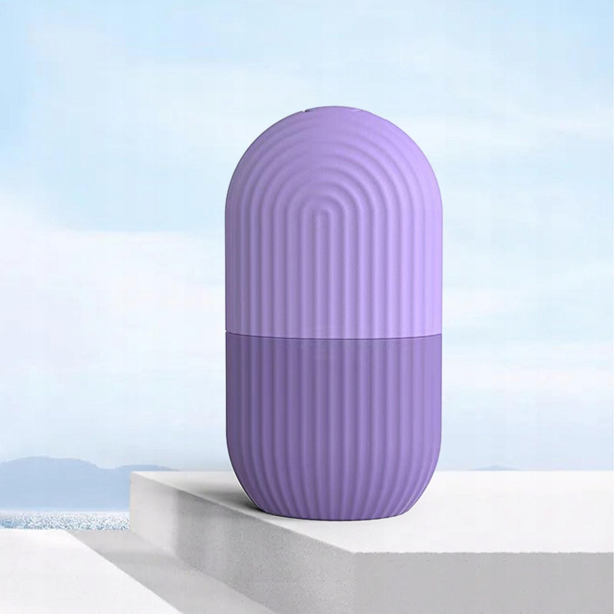 Freezable Face Ice Roller Facial Massager for Ladies Improve Blood Purple Brand no brand