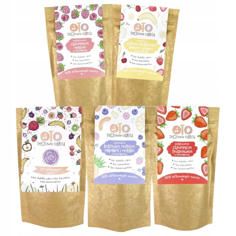 Freeze-dried Fruit in Pieces of Powder Chipsy OtoLandia Rainbow Garden Mix Manufacturer code 003OTO