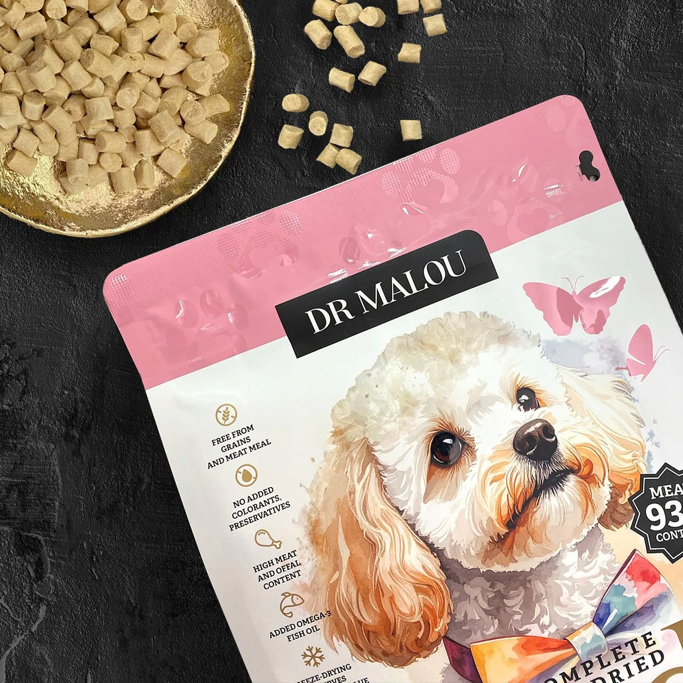 Freeze-dried dry food for puppies - Duck with goat's milk and yolk Manufacturer code 5907346090434