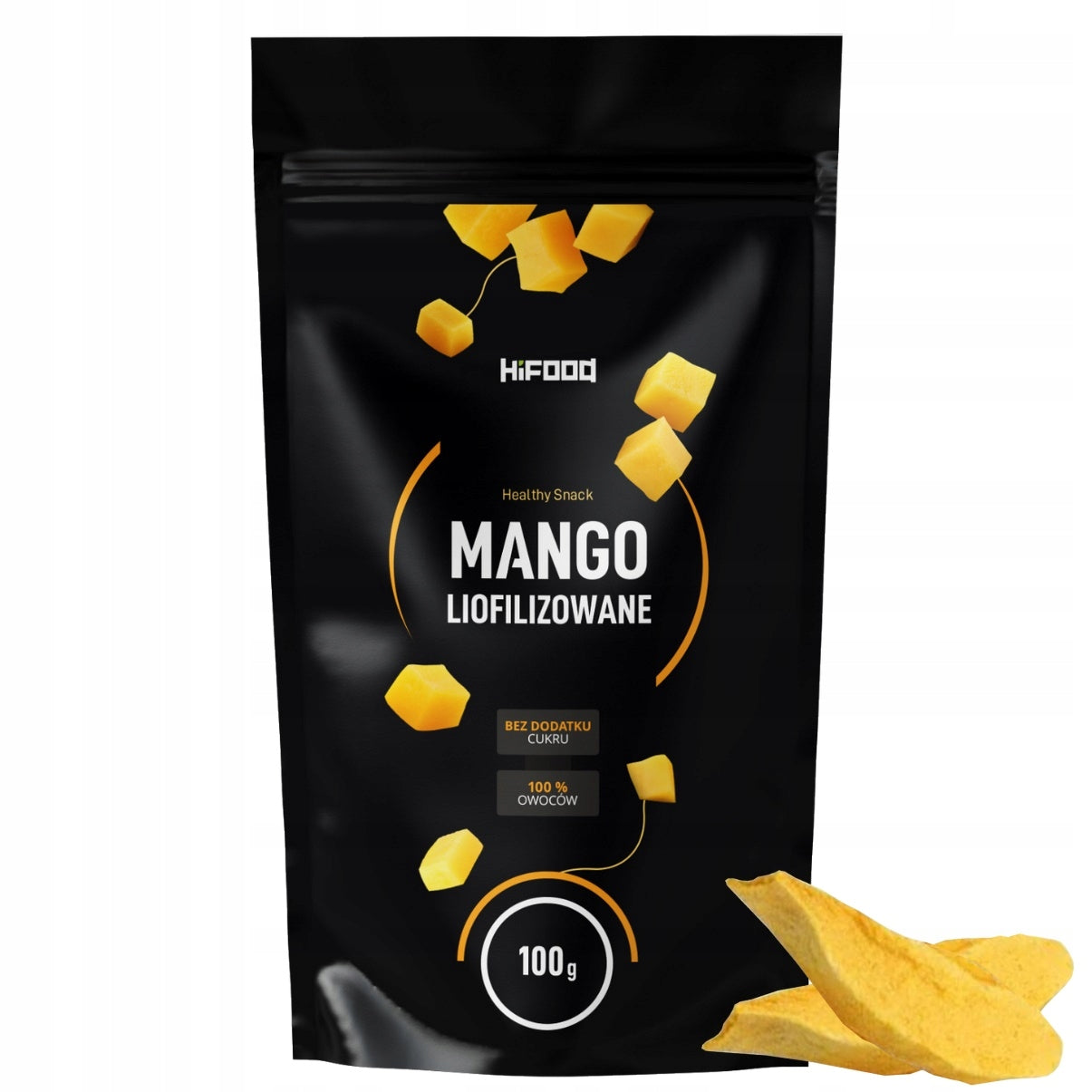 Freeze-dried mango 100g patches HiFOOD PREMIUM