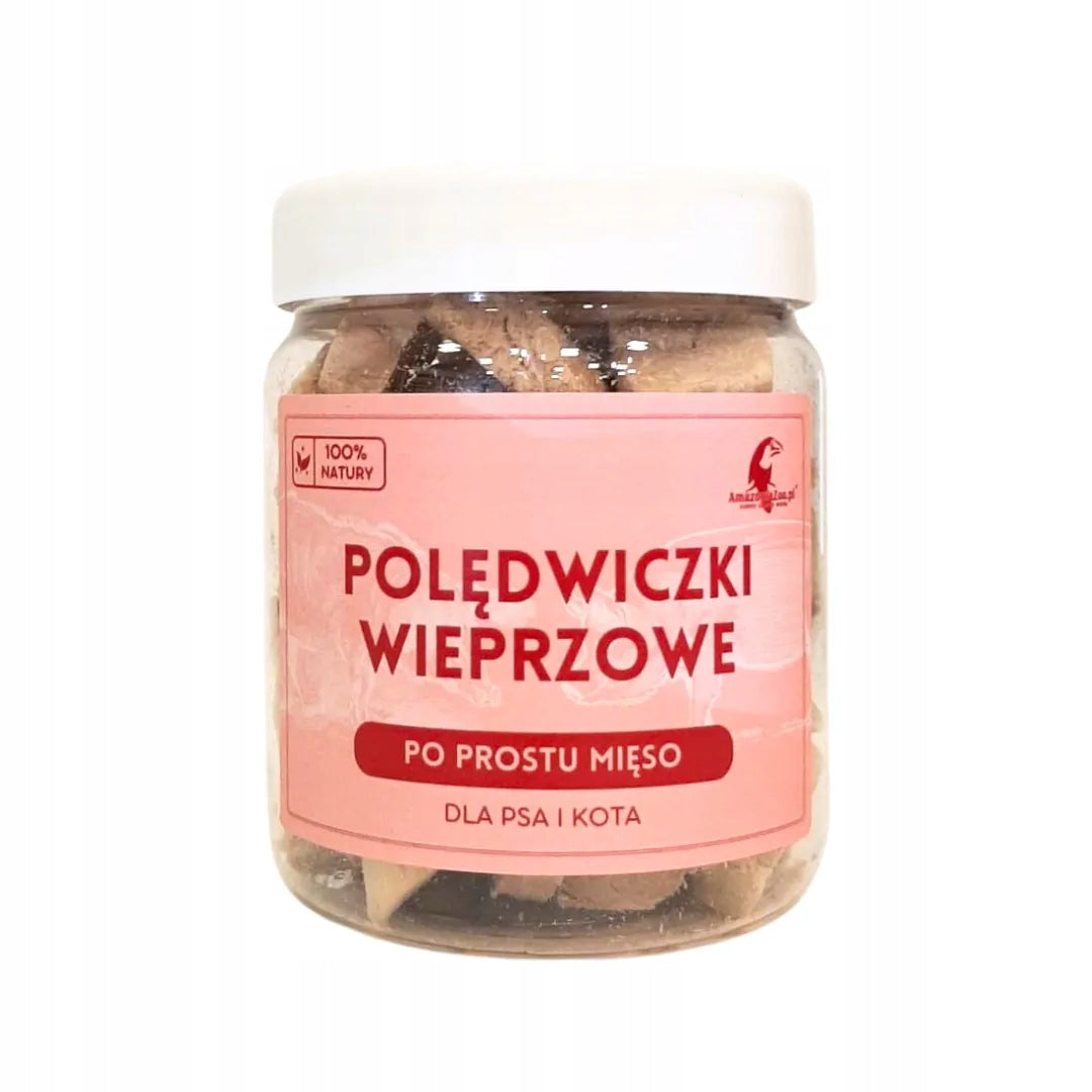 Freeze-dried pork tenderloins 80g for dog and cat the leanest part