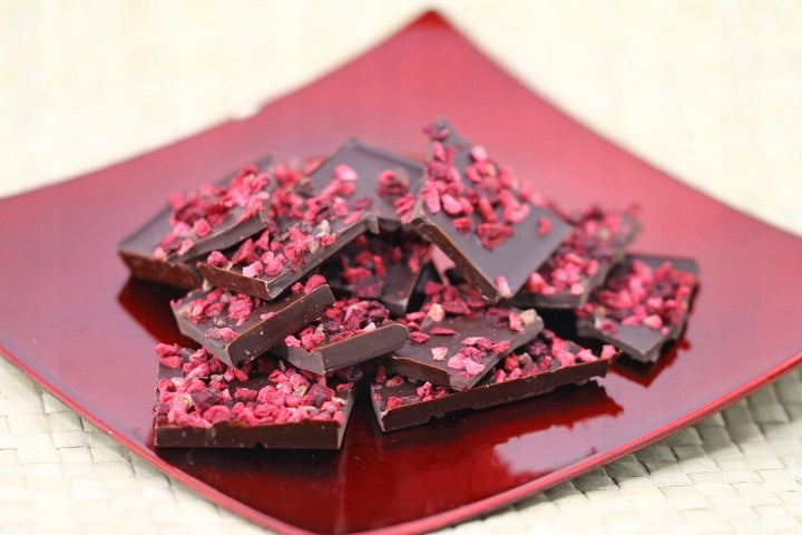 Freeze-dried raspberries grit 50g FREEZE-DRIED RASPBERRY PREMIUM quality Medical device no