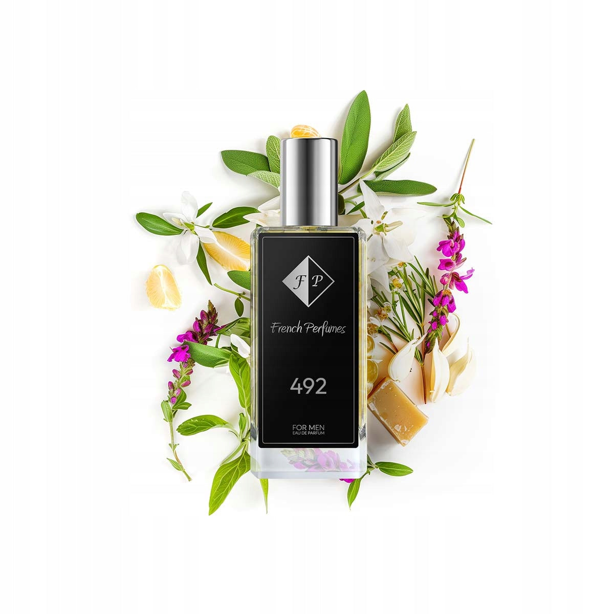 French Men's Perfume No. 492 - 60ml Oriental Perfumed Water