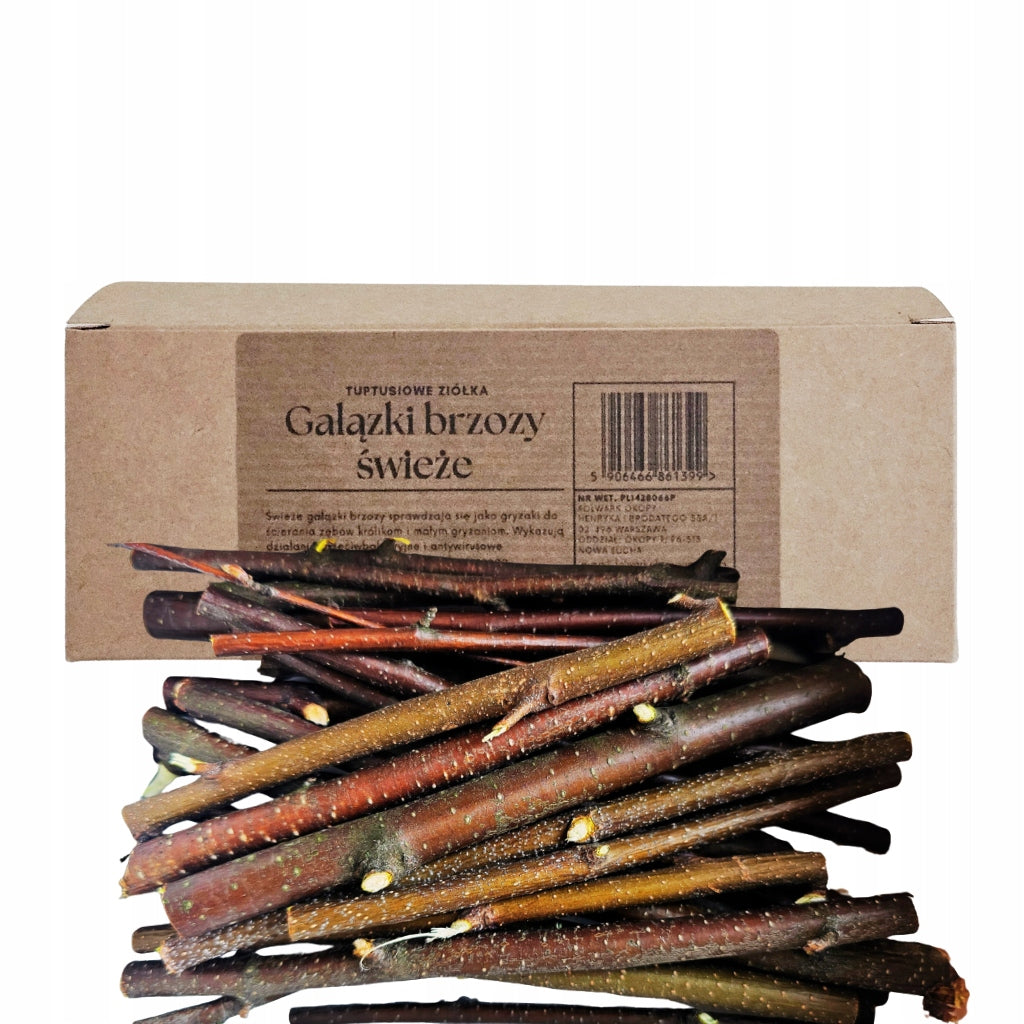 Fresh birch twigs 100g for rabbit - teeth abrasion