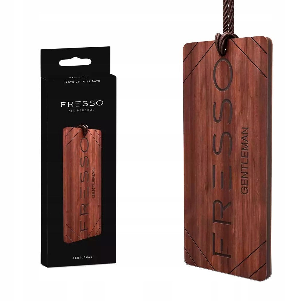 Freshener Fresso Gentleman Scent Wooden Pendant for Car