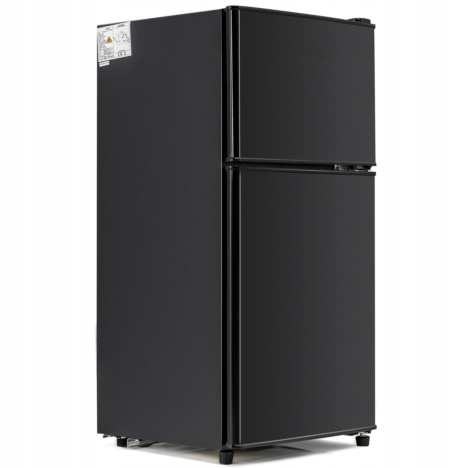 Fridge with freezer 86.8x45.5 cm two-door black Model 1