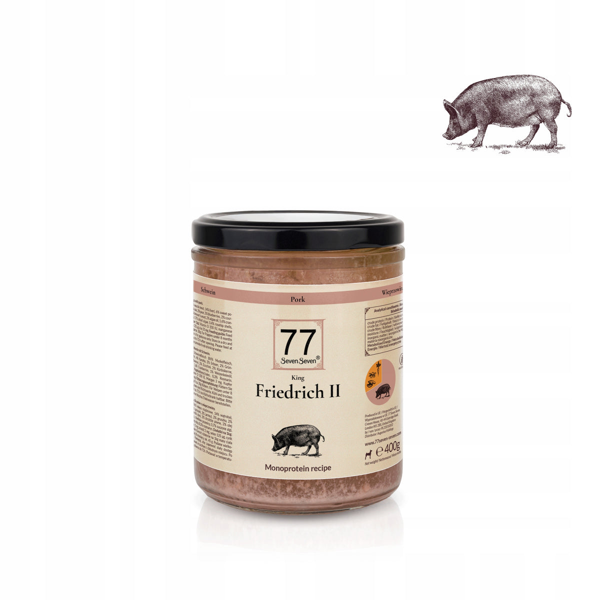 Friedrich II jar 400g with pork 77 Seven Seven