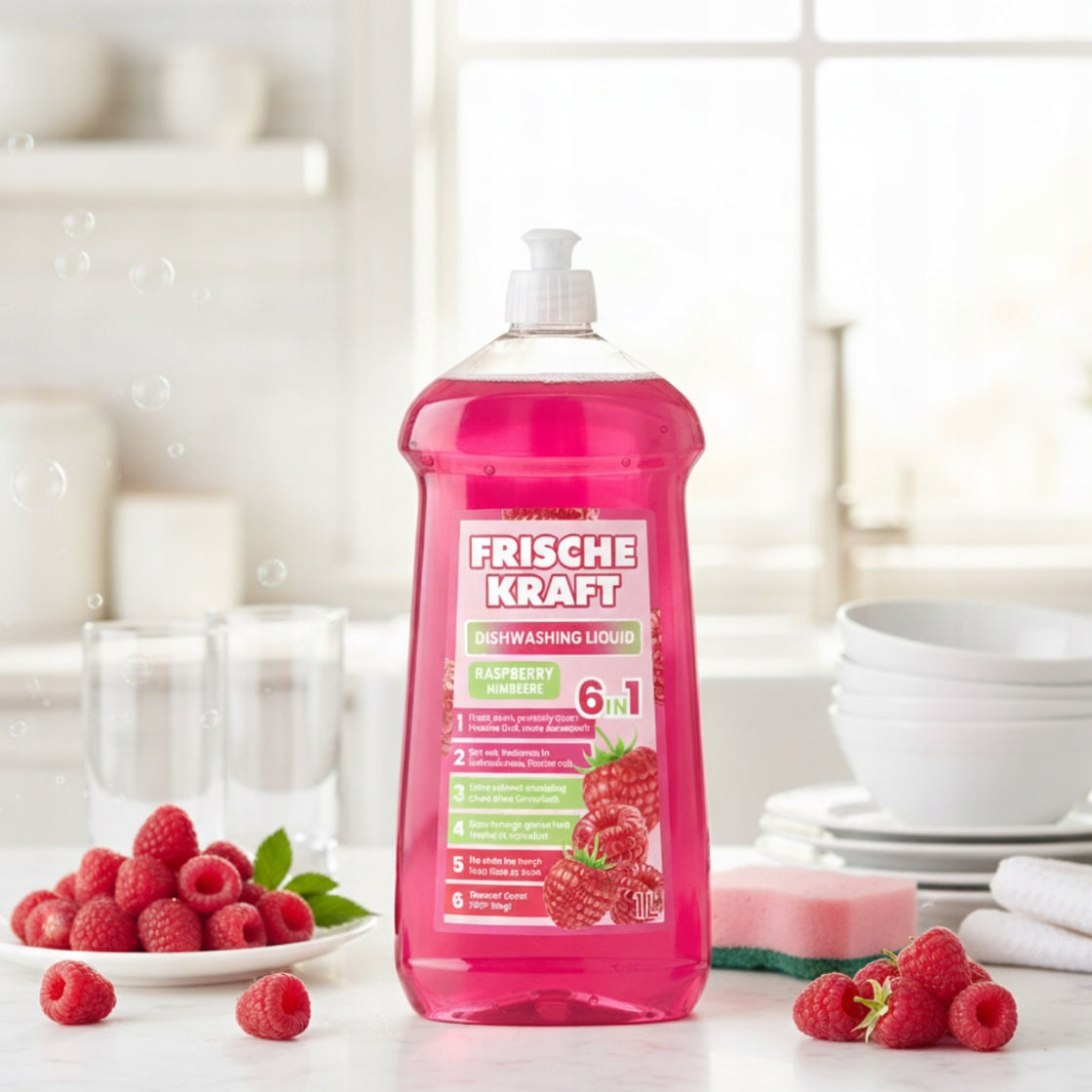 Frische Kraft 6in1 Raspberry Dishwashing Liquid 1l Trade name other