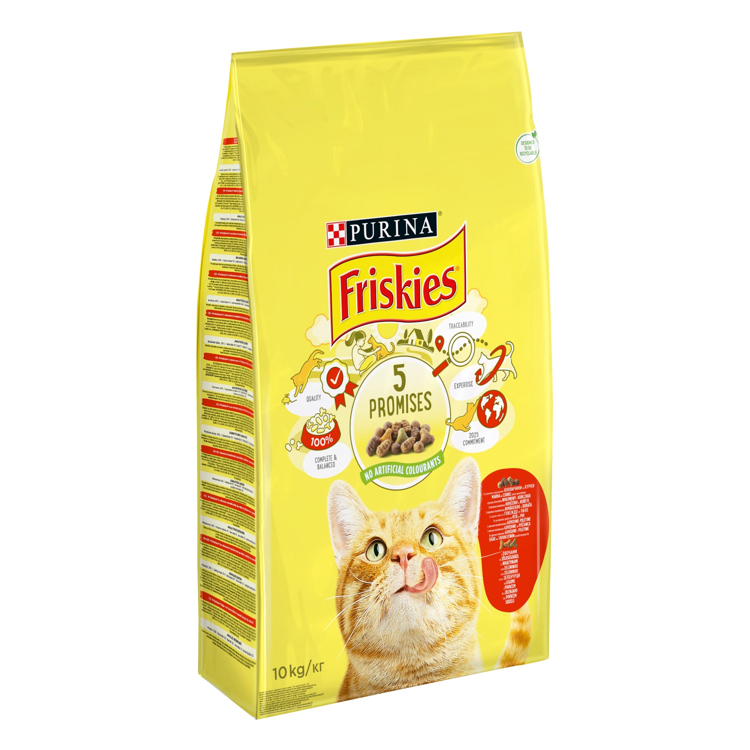 Friskies cat food beef, chicken, vegetables 10 kg Brand Friskies