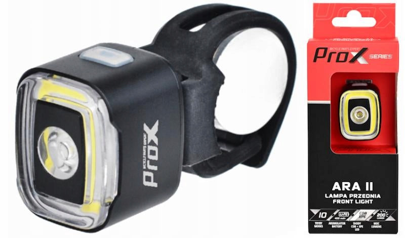 Front Bike Lamp Prox Ara II Cob-xpe LED, 200 Lm, USB-C