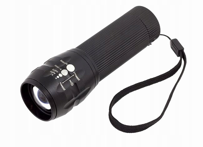 Front Bike Light / CREE LED Flashlight 3 Functions + ZOOM + Handle Model b.d.