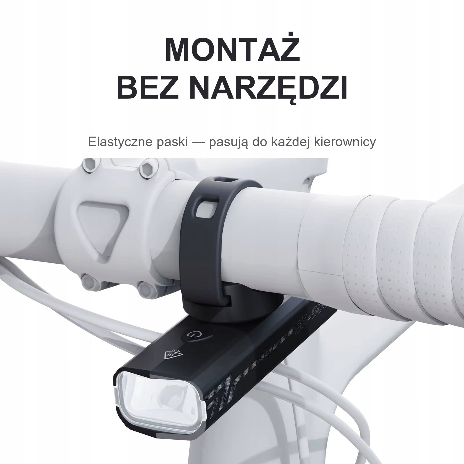 Front Bike Light CYCLAMI BR500 500LM USB Light beam 500 lm