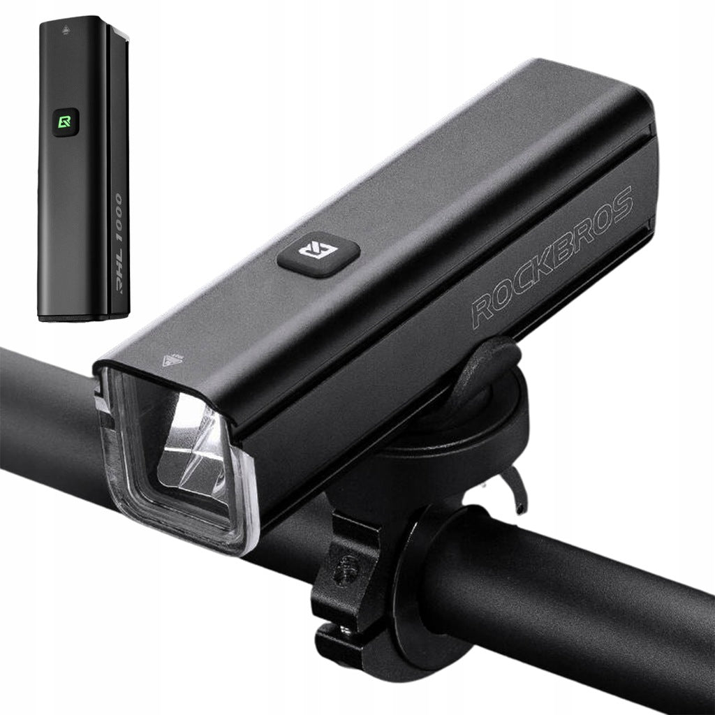 Front Bike Light Front ROCKBROS RHL1000 1000 LM USB-C VERY POWERFUL