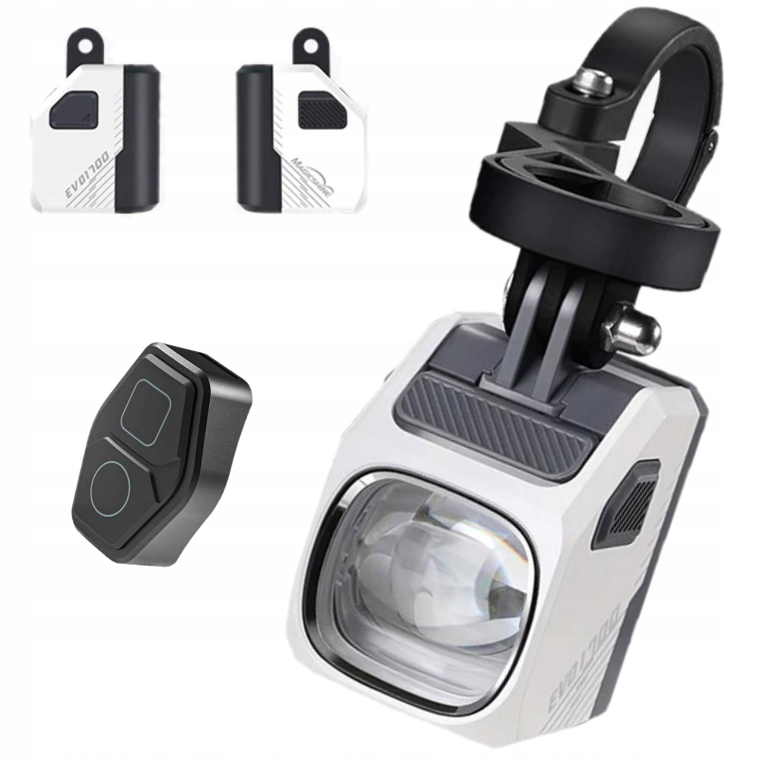 Front Bike Light MAGICSHINE EVO 1700 USB +Pilot Holder GARMIN GOPRO
